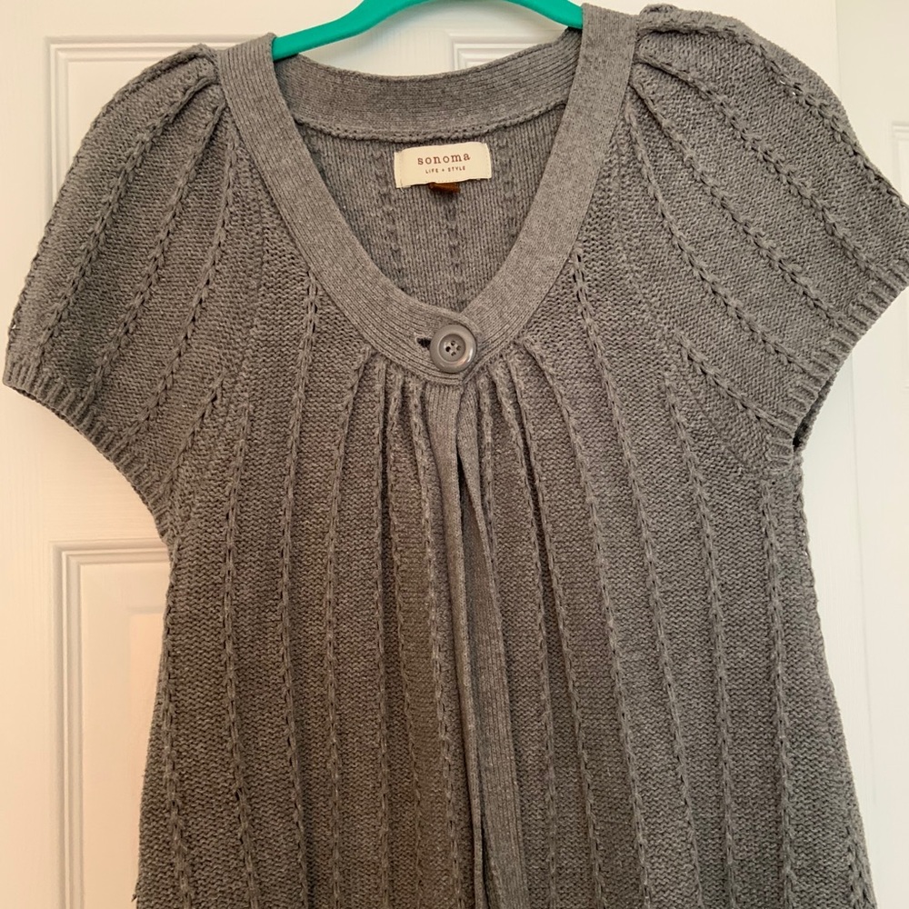 grey sweater